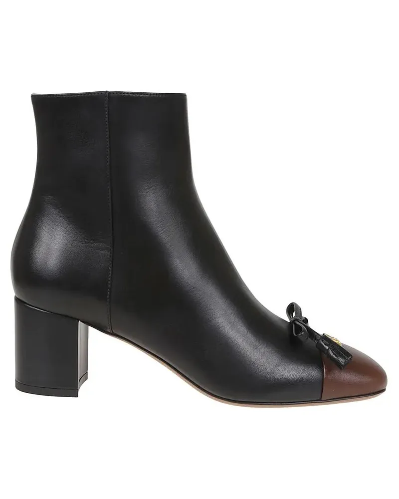 Valentino Garavani Stiefel Valet Du Roi Two-Tone Kidskin Ankle Boot schwarz Schwarz