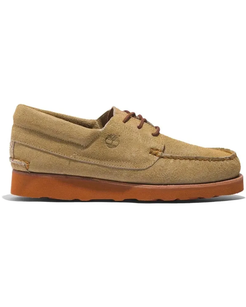 Timberland 3 Eye Wedge Vibram Lace-Up Boat Shoes beige Beige