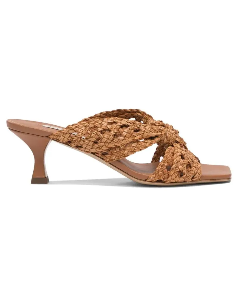 Casadei Sandalen Woven Design Sandals braun Braun