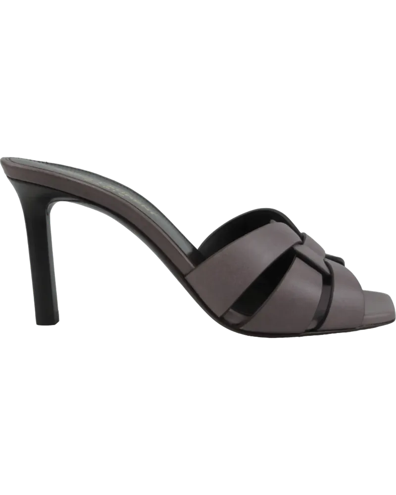 Saint Laurent Sandaletten mit Absatz Sandalo mules viola orange Orange