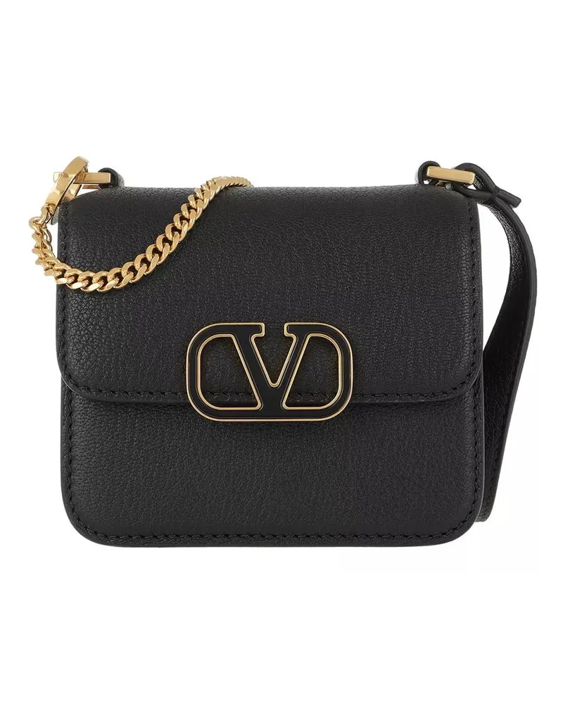 Valentino Garavani Crossbody Bags Mini Shoulder Bag Leather schwarz Schwarz