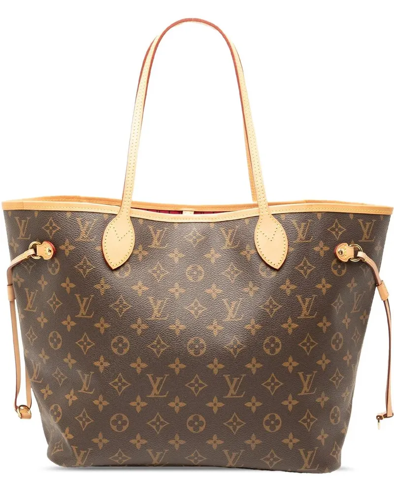 Louis Vuitton Shopper Monogram Neverfull MM braun Braun