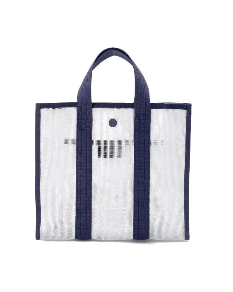 A.P.C. Shopper & Totes Louise Small Shopper Bag - Pvc - Blue blau Blau