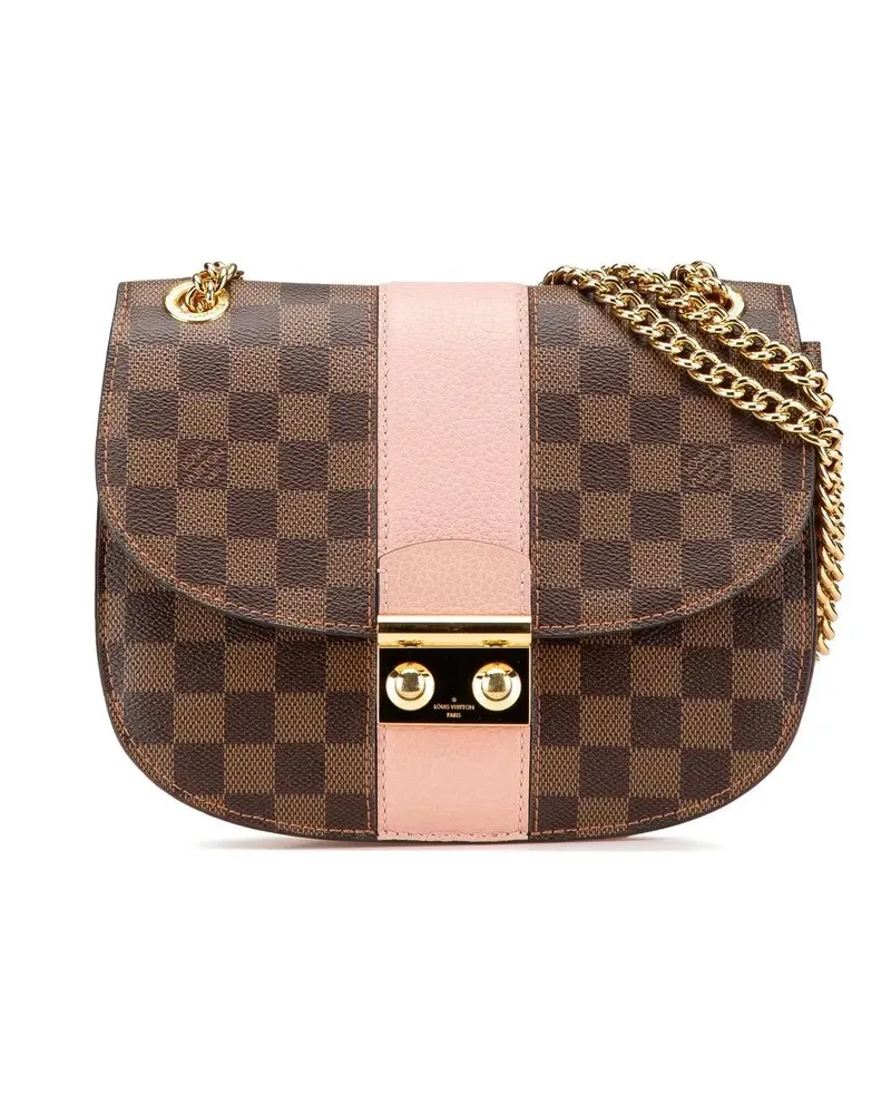 Louis Vuitton Hobo Bags 2018 Damier Ebene Cuir Taurillon Wight braun Braun