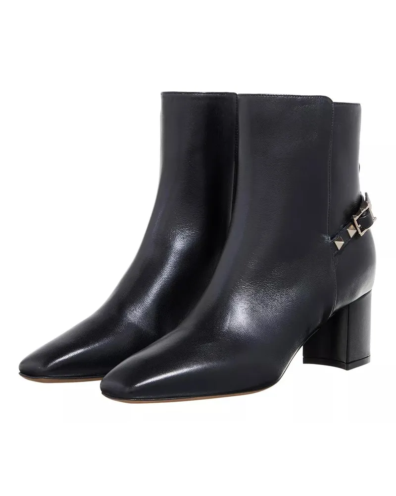 Valentino Garavani Stiefel & Boots Nappa Leather Rockstud Ankle Boots schwarz Schwarz