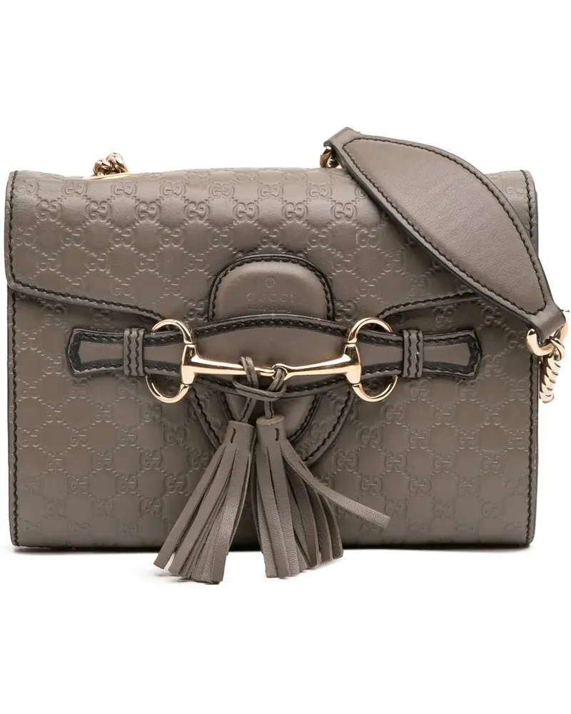 Gucci Hobo Bags Mini Microssima Emily Crossbody grau Grau