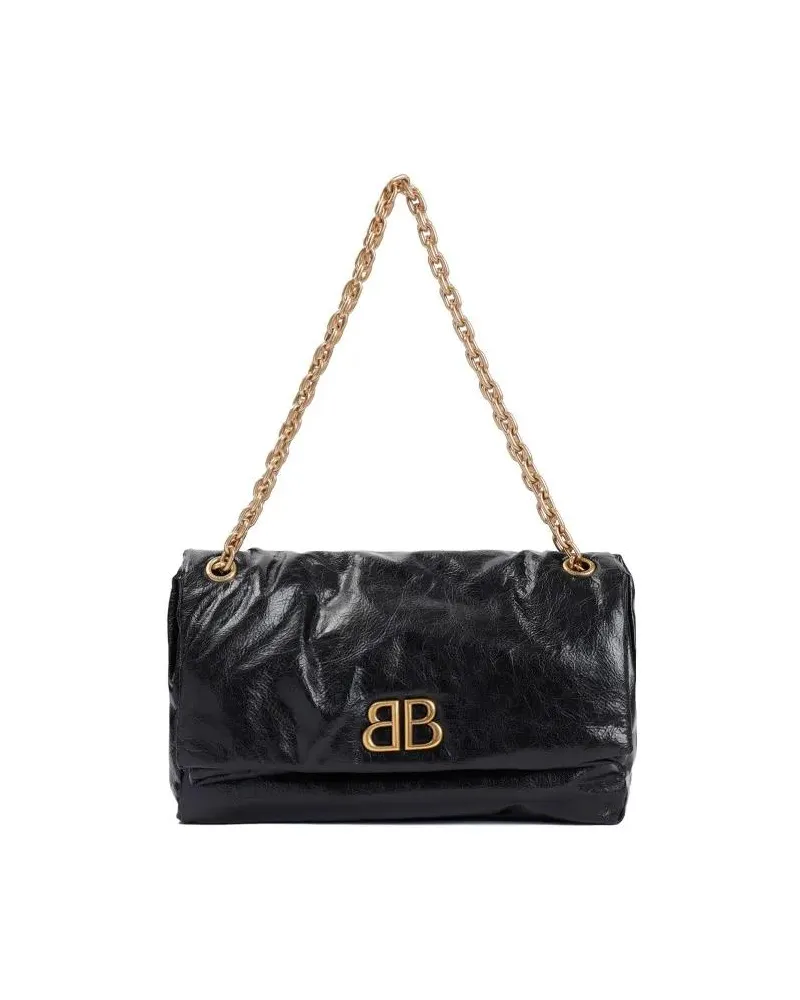 Balenciaga Hobo Bags Monaco Chain Bag schwarz Schwarz