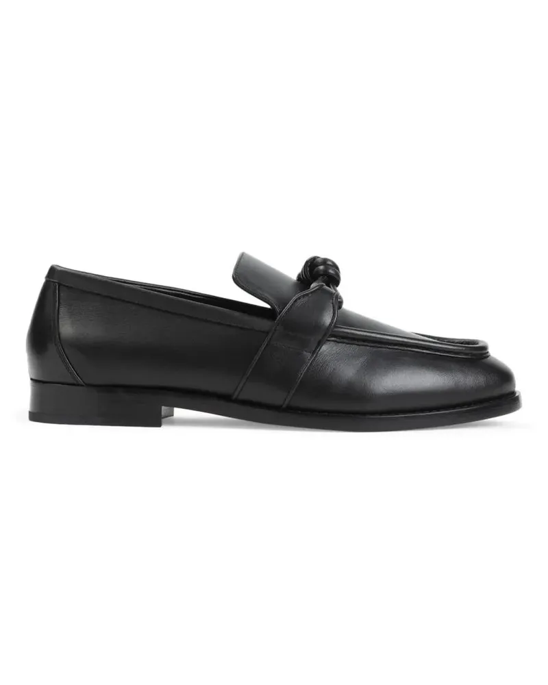 Bottega Veneta Loafer Black Leather Loafers schwarz Schwarz