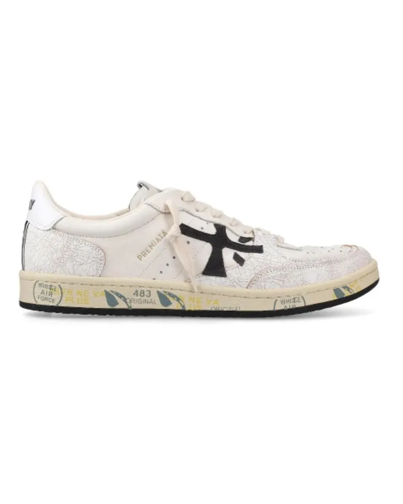 Premiata Low-Top Sneaker White Leather Baskt Clay Sneakers weiß Weiß