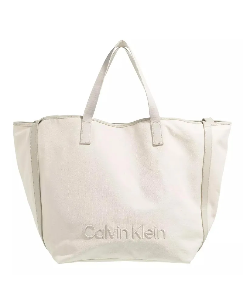 Calvin Klein Shopper & Totes Ck Summer Shopper Large Refib creme Creme