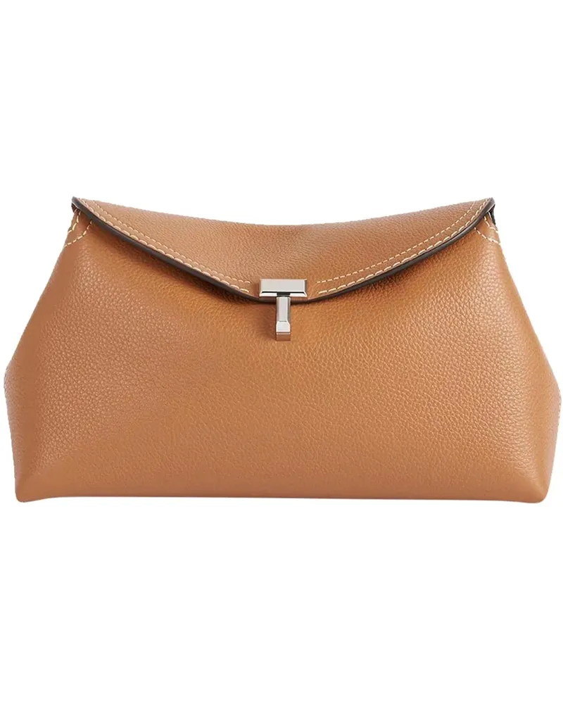 Totême Crossbody Bags  T-Lock clutch Bag schwarz Schwarz