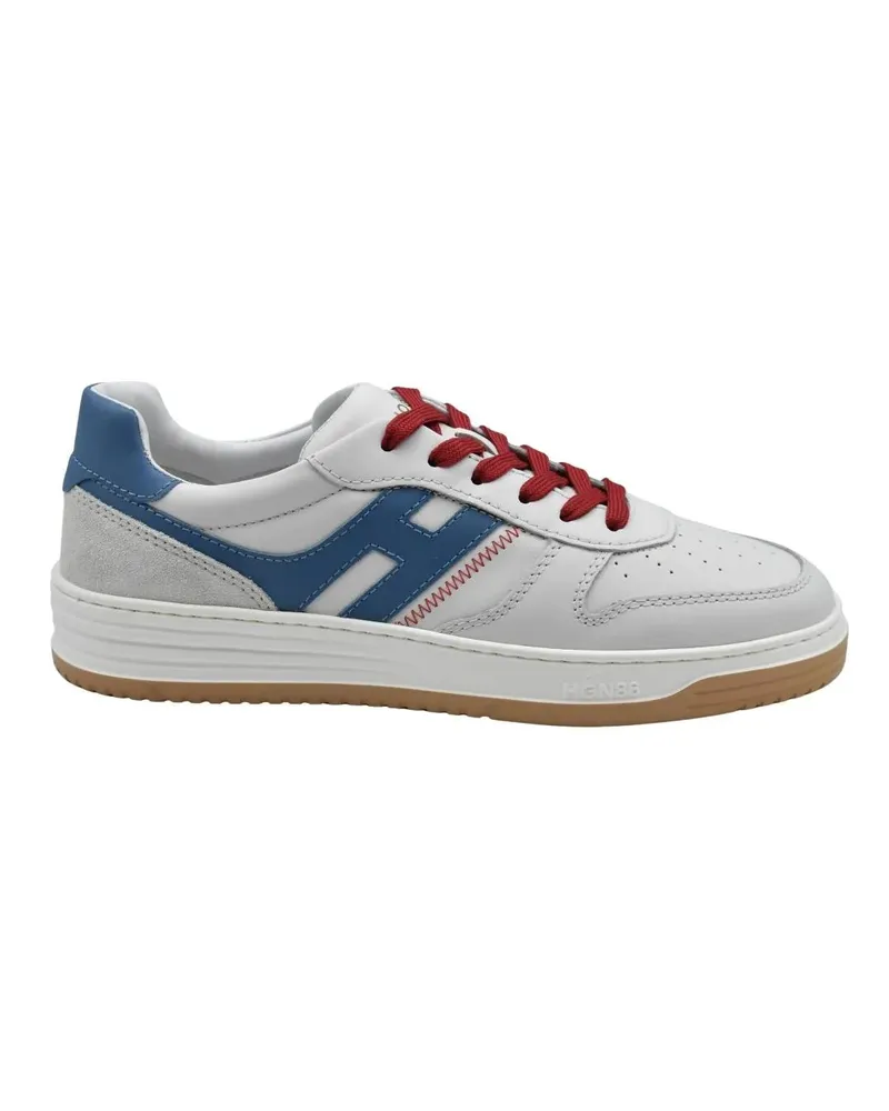 Hogan Low-Top Sneaker White And Blue Sneakers With Sporty Accents grau Grau