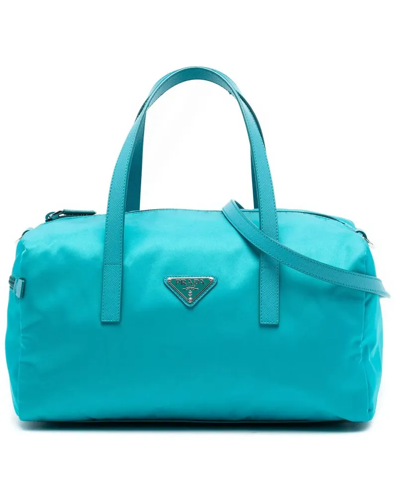 Prada Hobo Bags Tessuto Satchel blau Blau