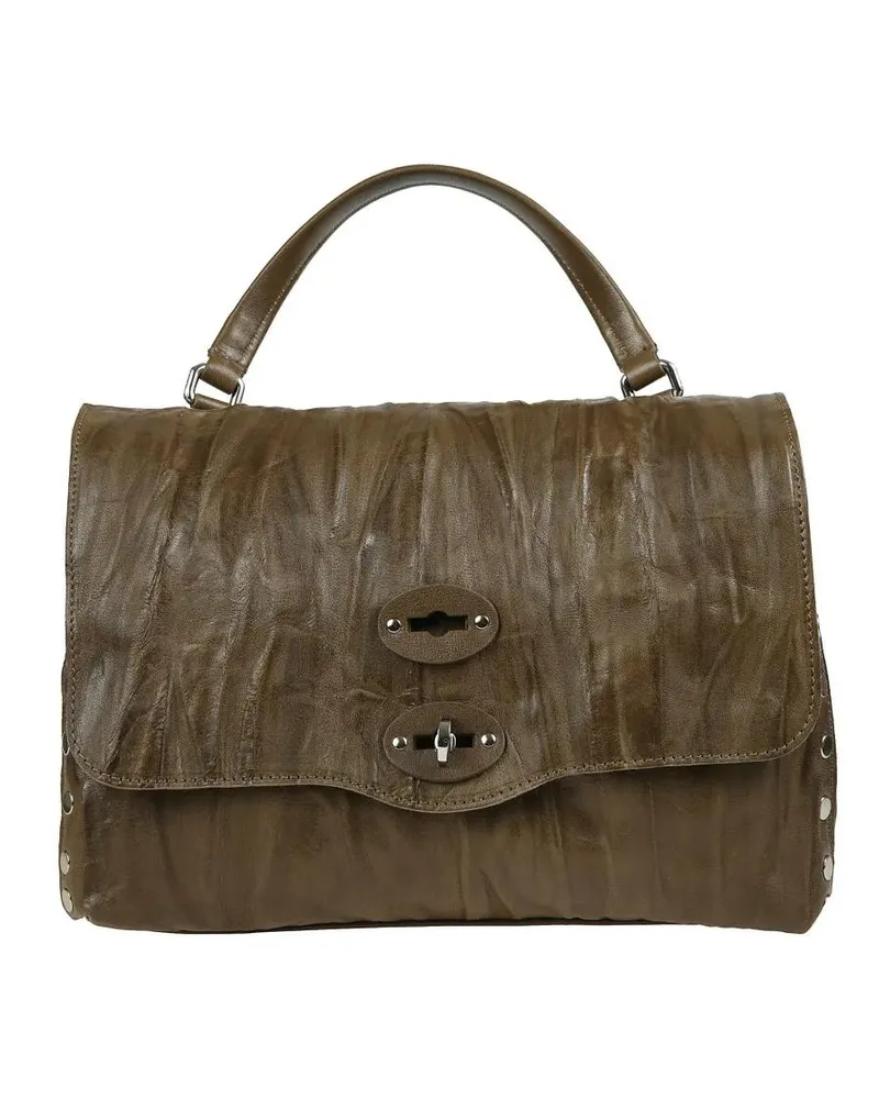 Zanellato Hobo Bags Structured Pleated Handbag With Adjustable Strap grün Grün