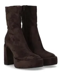 Elena Iachi Boots & Stiefeletten Zelda Brown Heeled Ankle Boot Braun