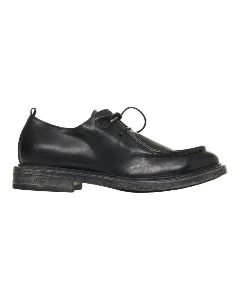 Moma Bristol Leather Lace-Up Shoes schwarz Schwarz