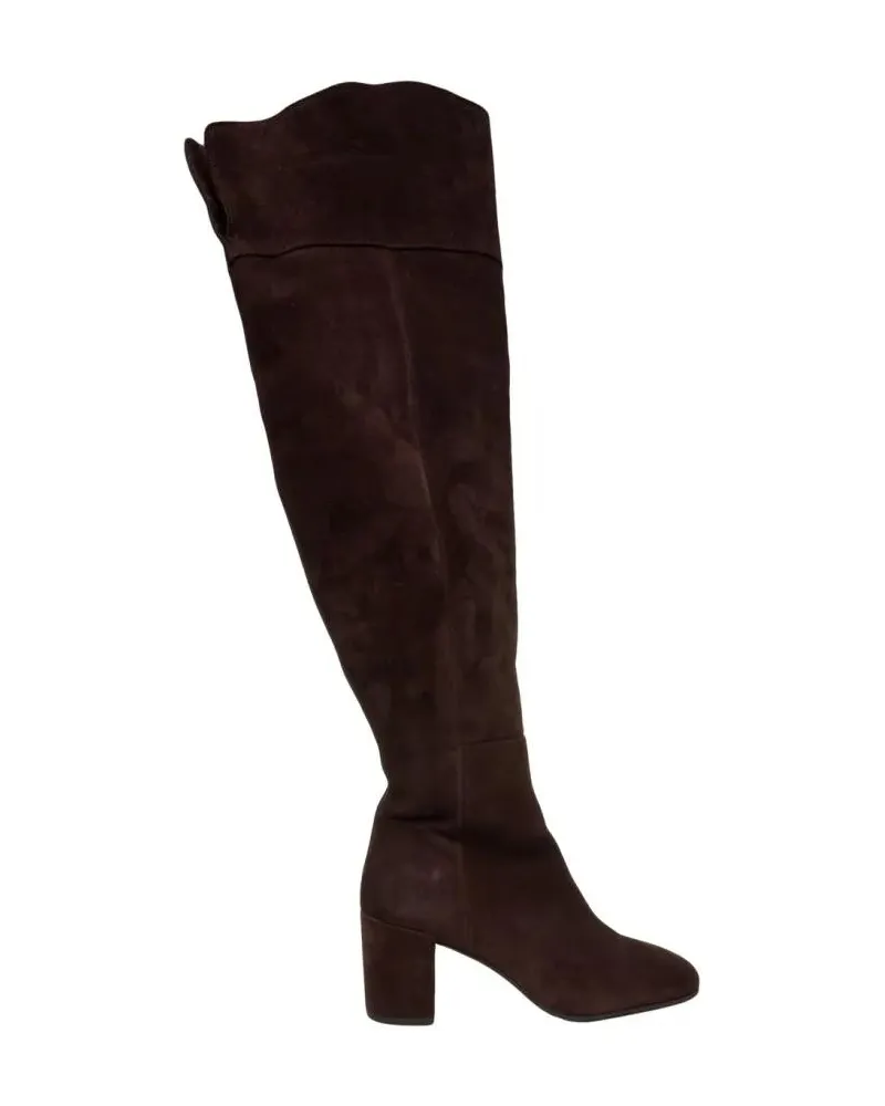 Billi Bi Stiefel Suede High-Height Ankle Boots With Mid-Block Heel schwarz Schwarz