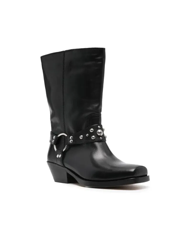 Isabel Marant Stiefel Antya 45Mm Biker Boots schwarz Schwarz