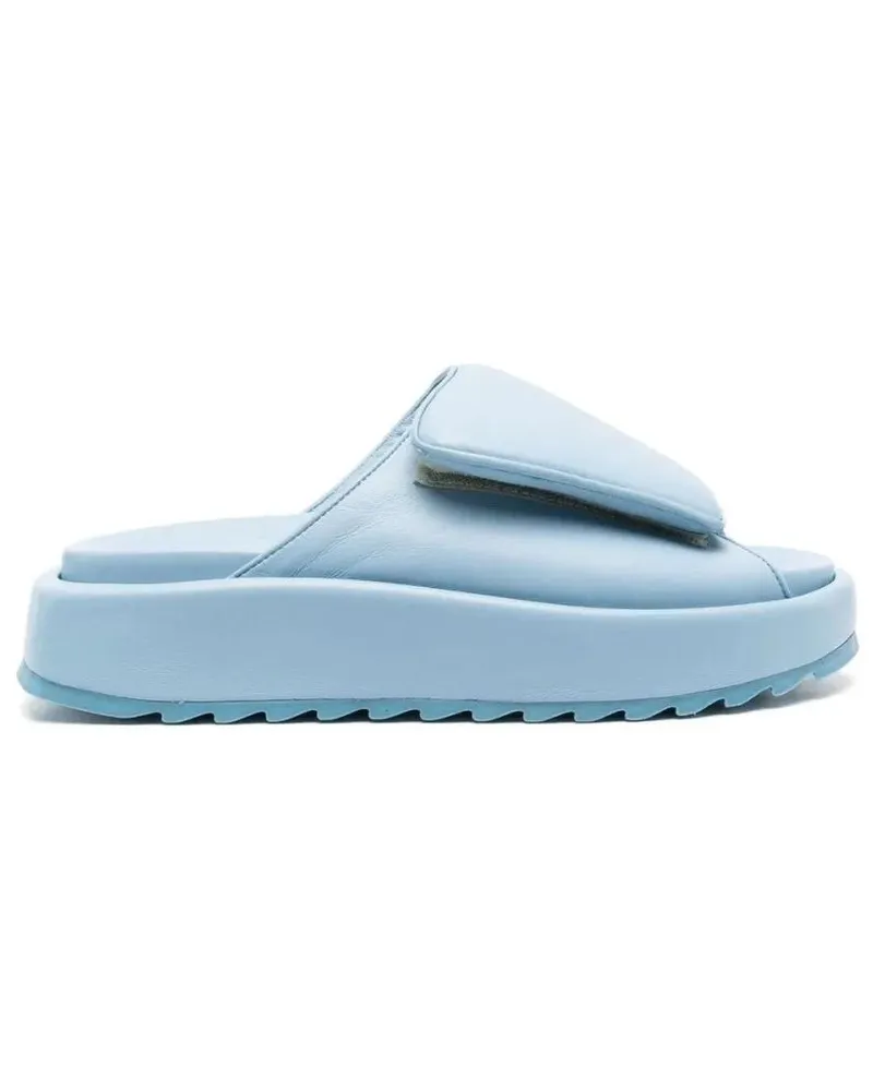 Gia Borghini Sandalen Gia 1 New Leather Slides blau Blau