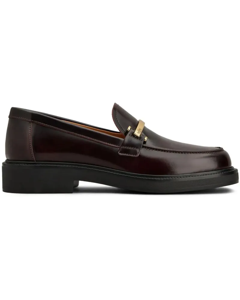 TOD'S Loafer Flat Shoes Purple orange Orange