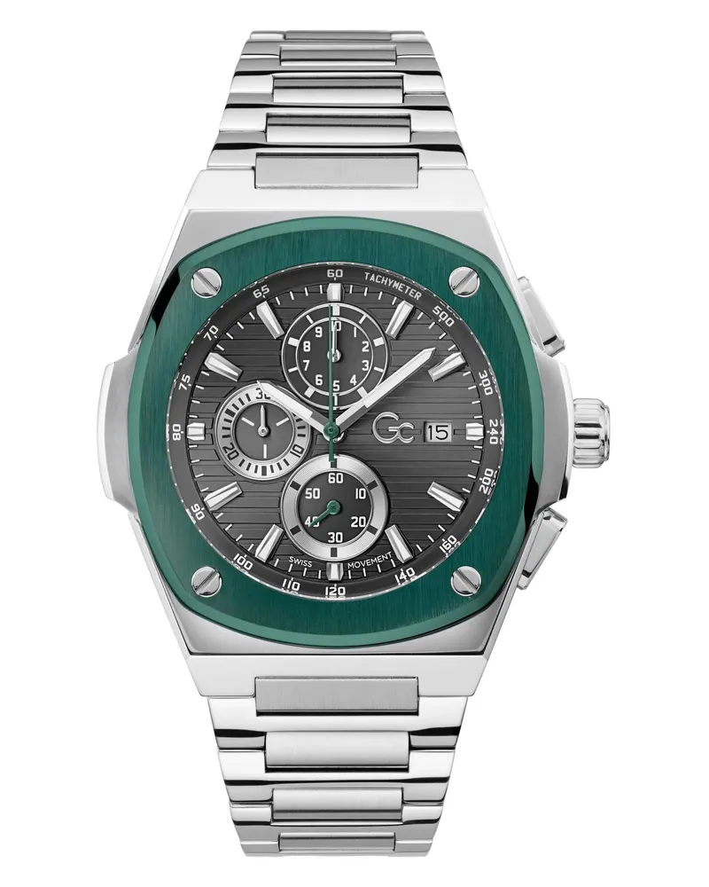 Gc Uhren Chronographenuhr  Coussin Shape silver Silber