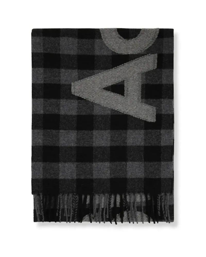 Acne Studios Tücher & Schals Small Check Wool Scarf schwarz Schwarz