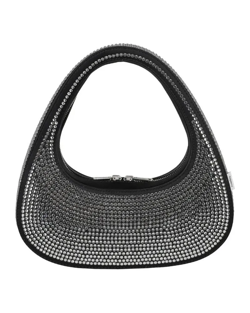 COPERNI Crossbody Bags Crystal-Embellished Baguette Swipe Bag schwarz Schwarz
