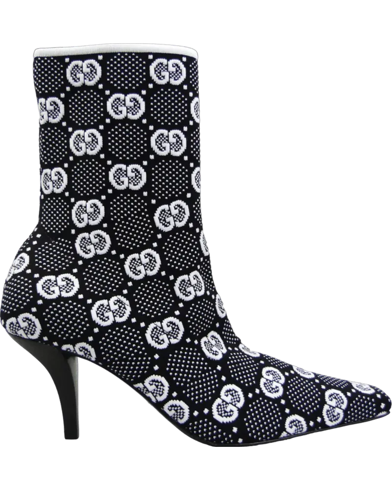 Gucci Stiefeletten Stivaletto In Maglia GG schwarz Schwarz