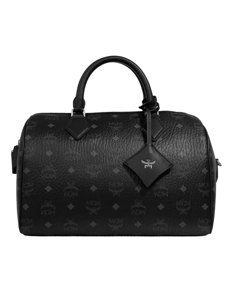 MCM Bowling Bags Ella Vi Bosotn Med Bk schwarz Schwarz