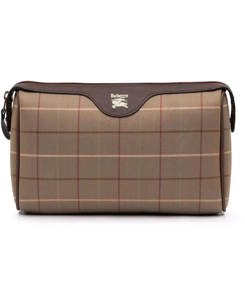 Burberry Clutches 20th Vintage Check Canvas Clutch braun Braun
