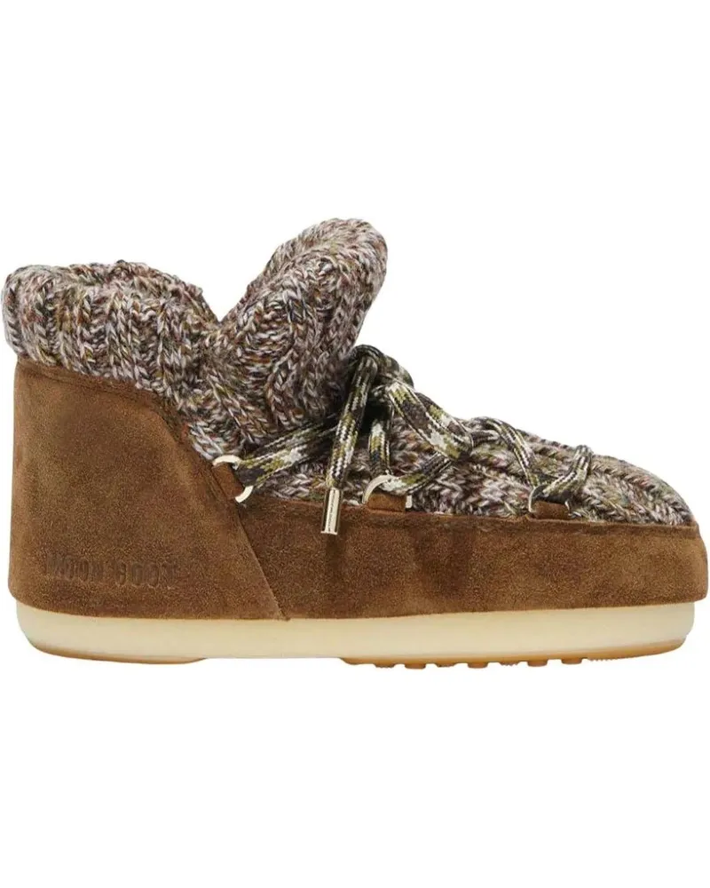 Moon Boot Stiefeletten Moon Boot Icon Pumps Boots Bruin Pumps Wool 001 Si braun Braun
