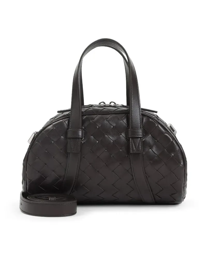 Bottega Veneta Hobo Bags Jim Queen Small Black Leather Shoulder Bag braun Braun