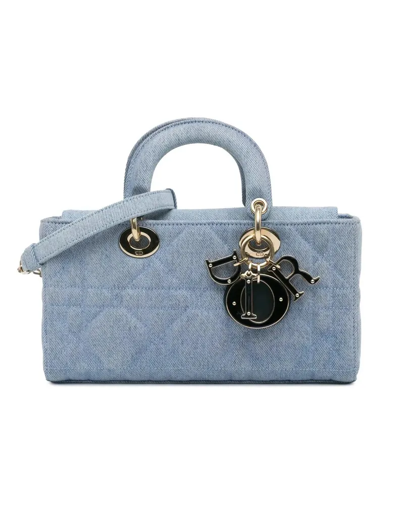 Dior Hobo Bags 2022 Small Denim Macrocannage Lady D Joy blau Blau