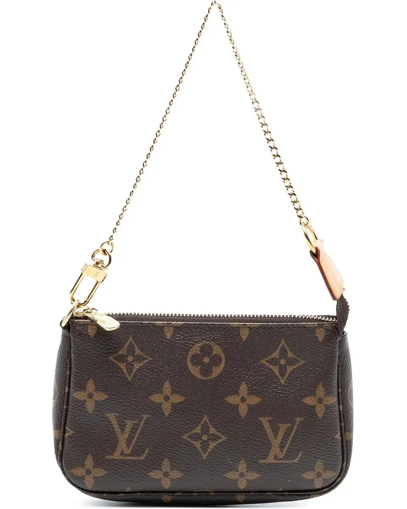 Louis Vuitton Crossbody Bags Monogram Mini Pochette Accessoires braun Braun
