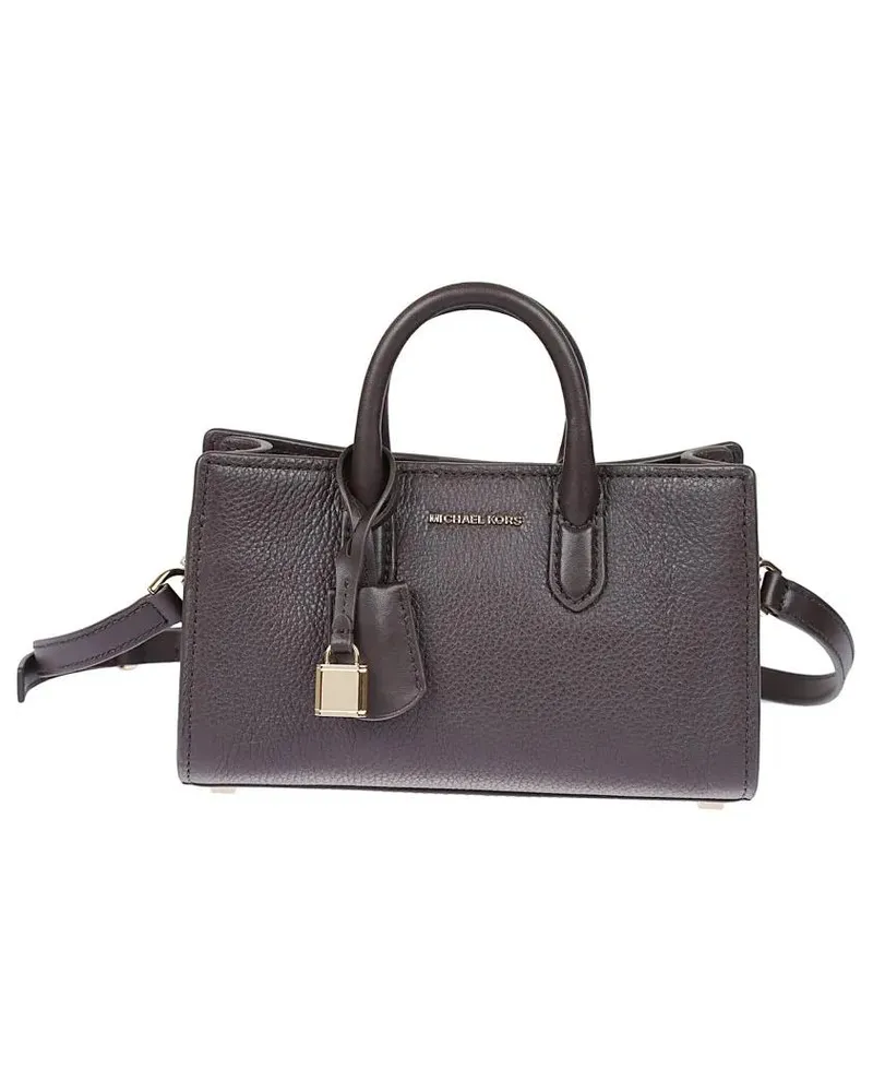 Michael Kors Shopper & Totes Scarlett Hammered Leather Shoulder Bag braun Braun