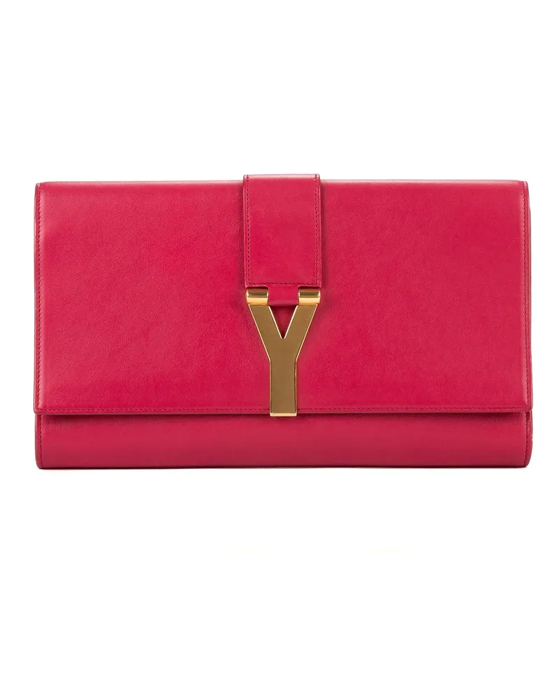 Saint Laurent Crossbody Bags Classic Y Line Clutch pink Rosa