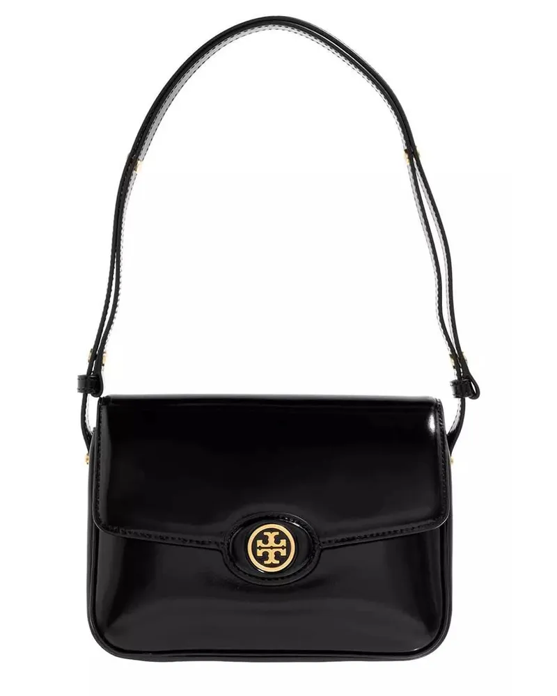 Tory Burch Hobo Bag Robinson Spazzolato Convertible Shoulder Bag Schwarz