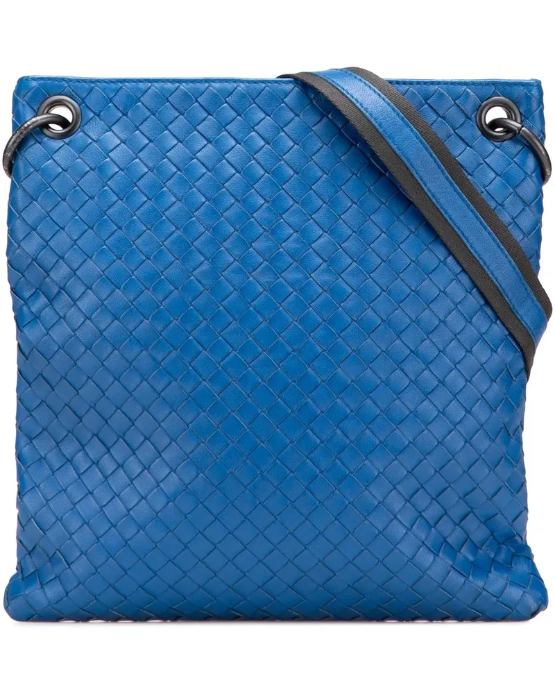 Bottega Veneta Hobo Bags Leather Intrecciato Crossbody blau Blau