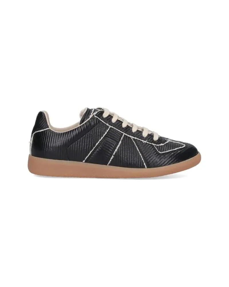 Maison Margiela Low-Top Sneaker "Replica" Sneakers – Black schwarz Schwarz