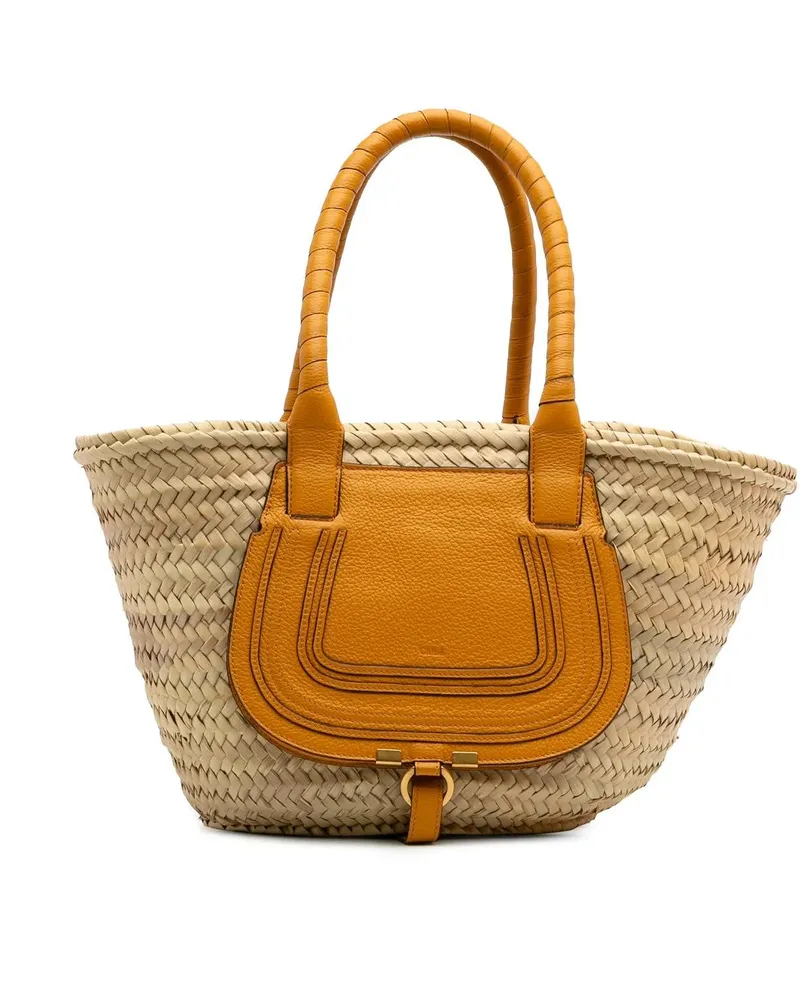 Chloé Shopper Medium Raffia Marcie Basket Tote braun Braun