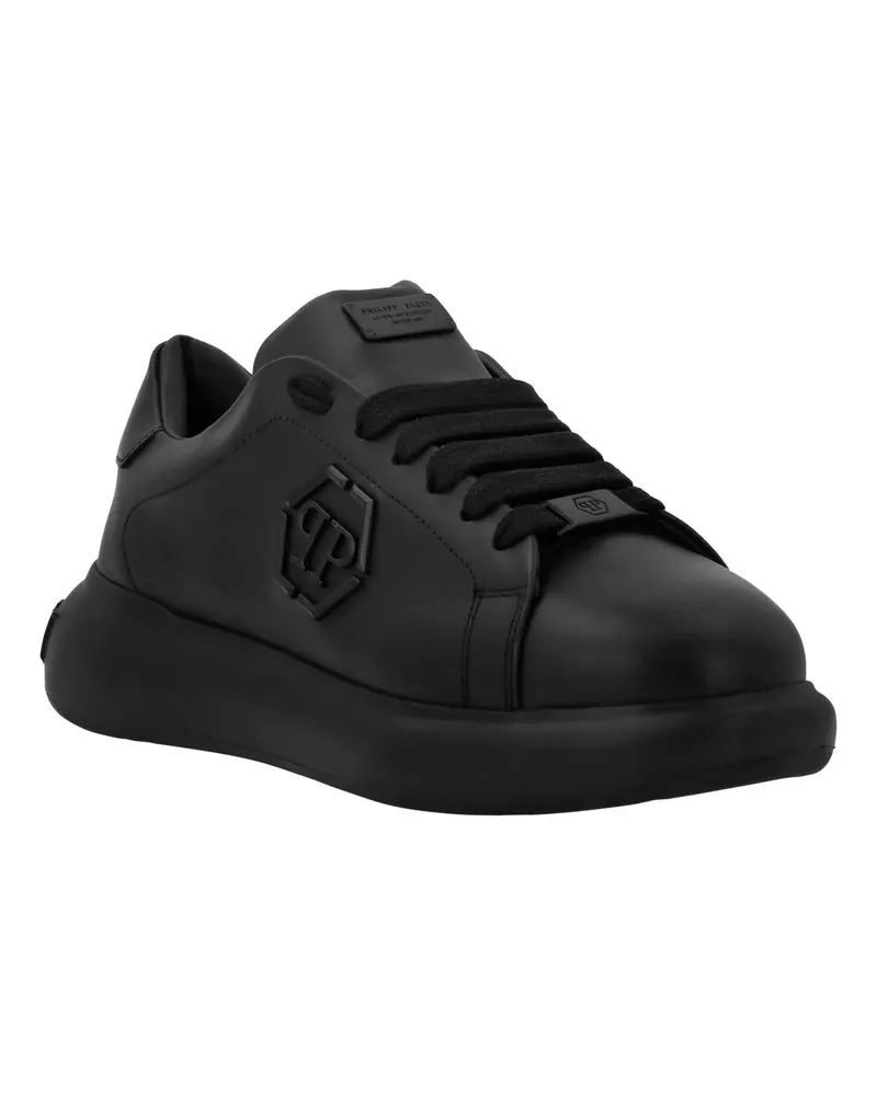Philipp Plein Low-Top Sneaker Lo-Top Turnschuhe Hexagon schwarz Schwarz