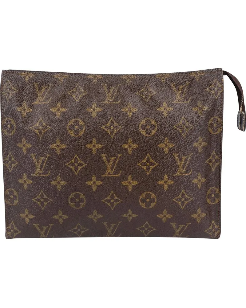 Louis Vuitton Crossbody Bags  Canvas Monogram Poche Toilette Clutc braun Braun