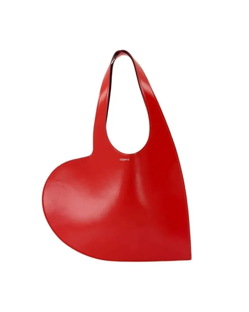 COPERNI Tote Mini Heart Shopper Bag - Leather - Red Rot