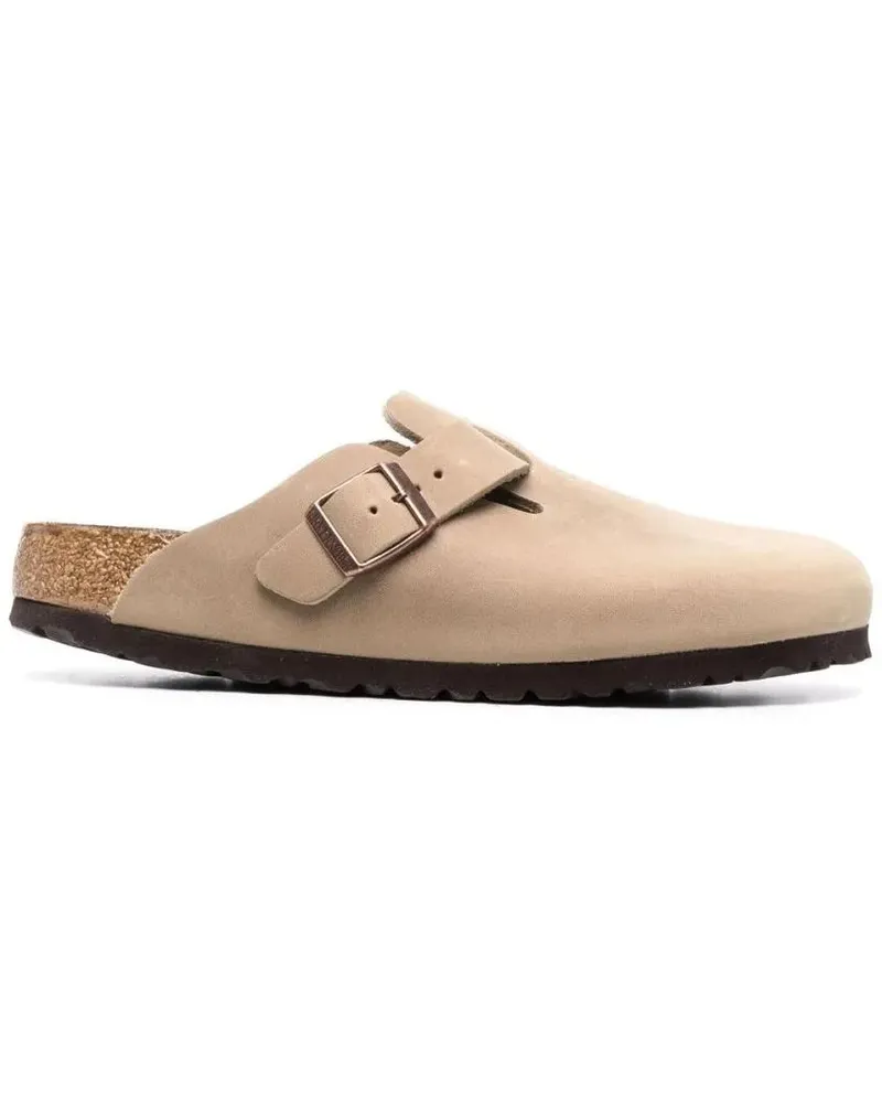 Birkenstock Loafer Boston Clogs With Adjustable Strap beige Beige