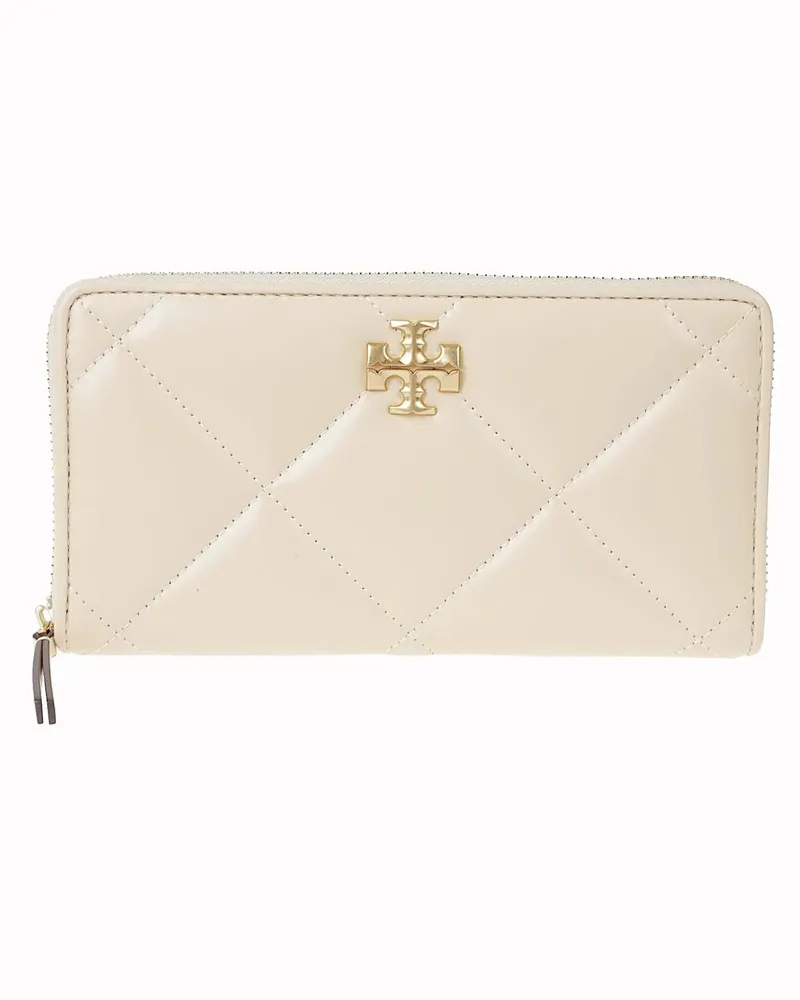 Tory Burch Portemonnaie Kira Diamond Continental Wallet Nude & Neutrals beige Beige