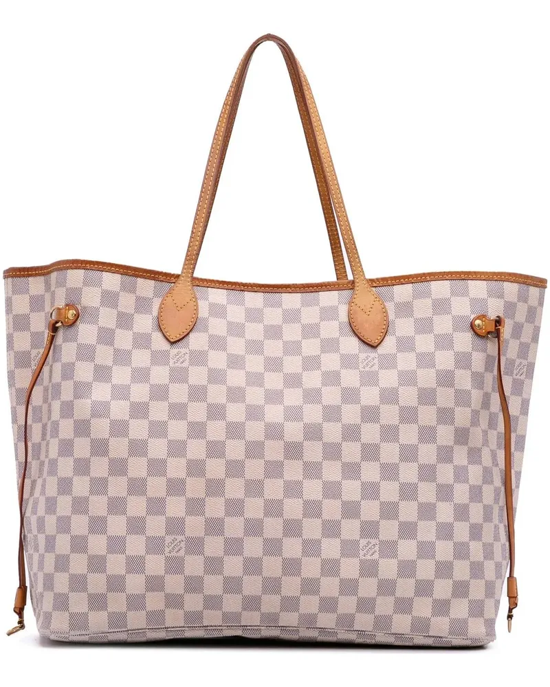 Louis Vuitton Shopper Damier Azur Neverfull GM weiß Weiß