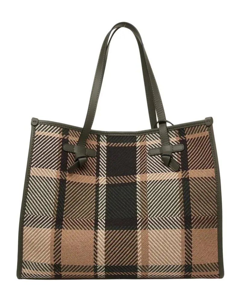 Gianni Chiarini Shopper & Totes Shopper With Check Pattern grau Grau