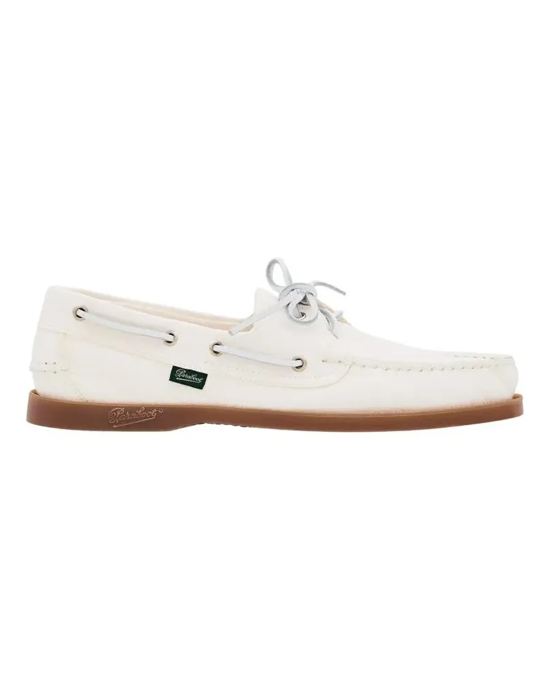 Paraboot Loafer Barth White Leather Loafers With Durable Rubber So weiß Weiß