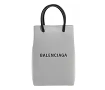 Crossbody Bags Black Front Logo Top Handle Bag grau