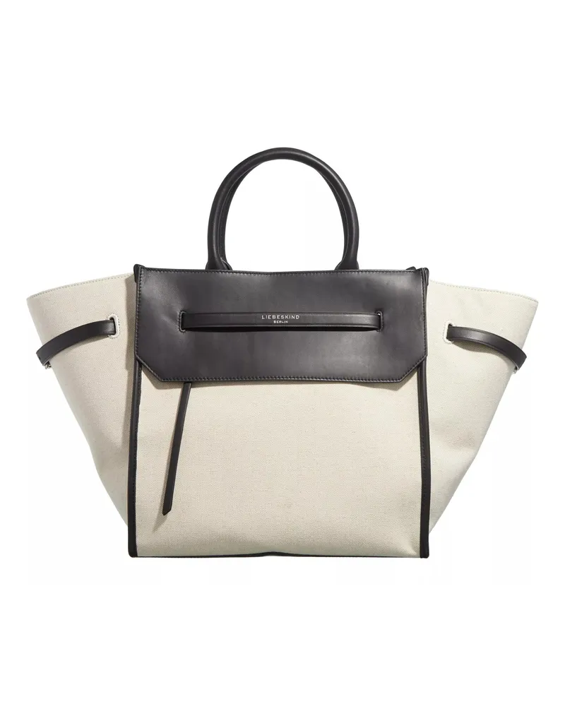 Liebeskind Tote Lora Canvas Satchel L Beige